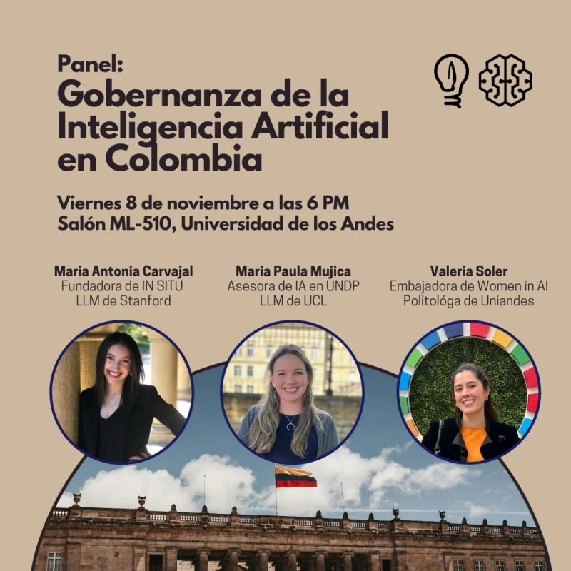 Panel: Gobernanza de la Inteligencia Artificial en Colombia. Panel, 8 de nov de 2024.