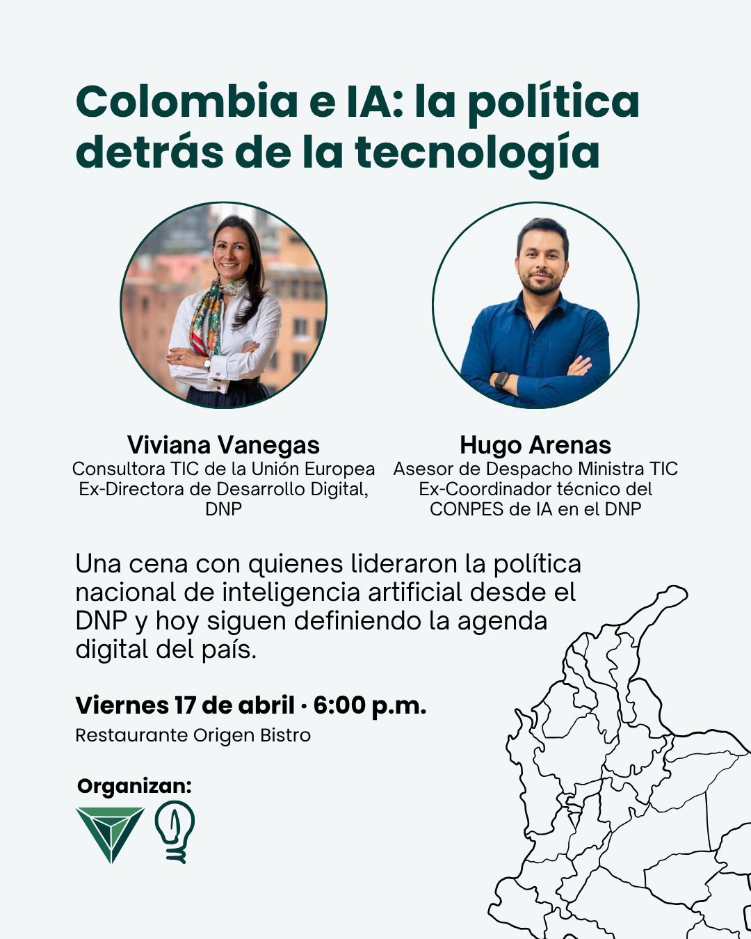 Jantar de discussão sobre IA e políticas públicas